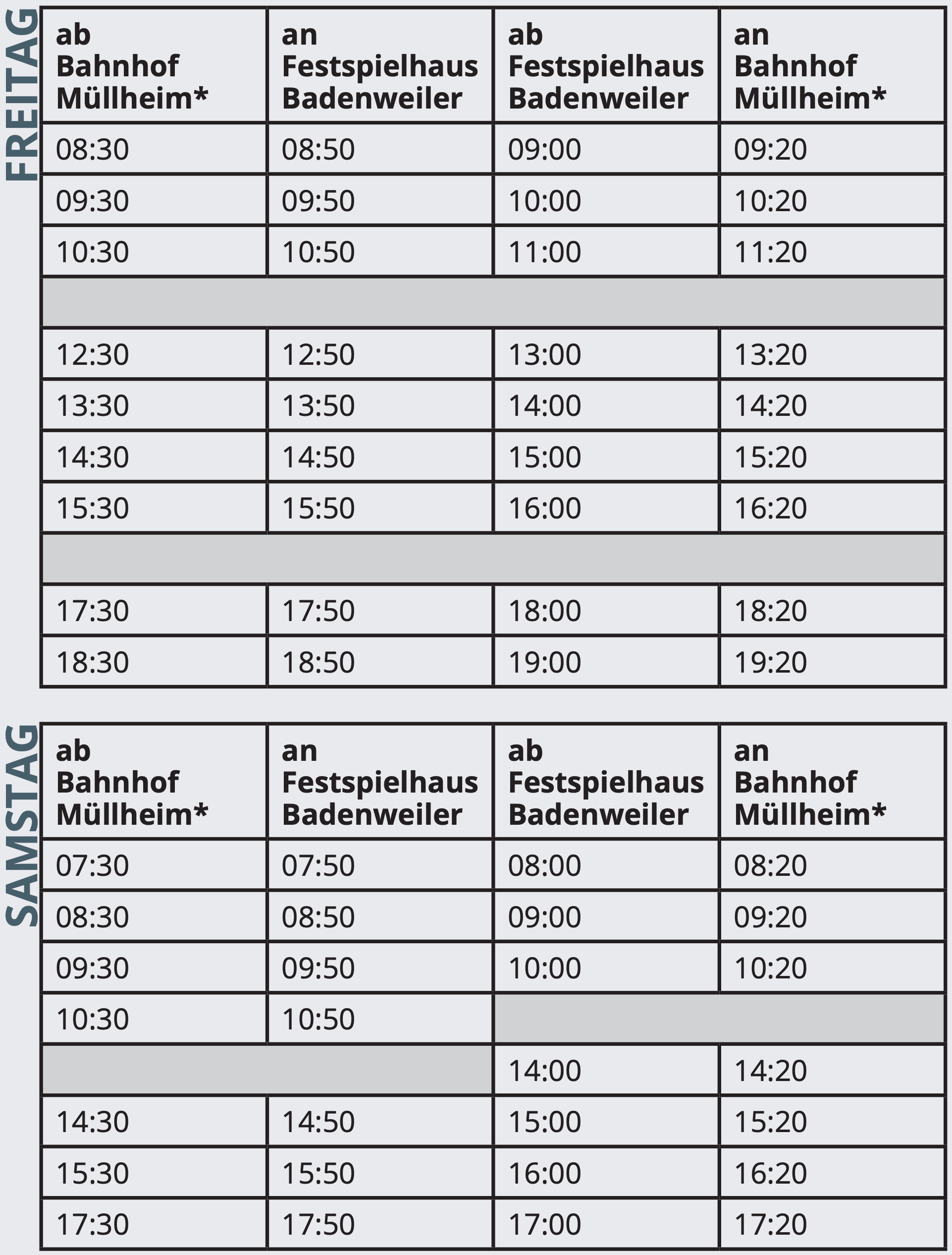 Fahrplan